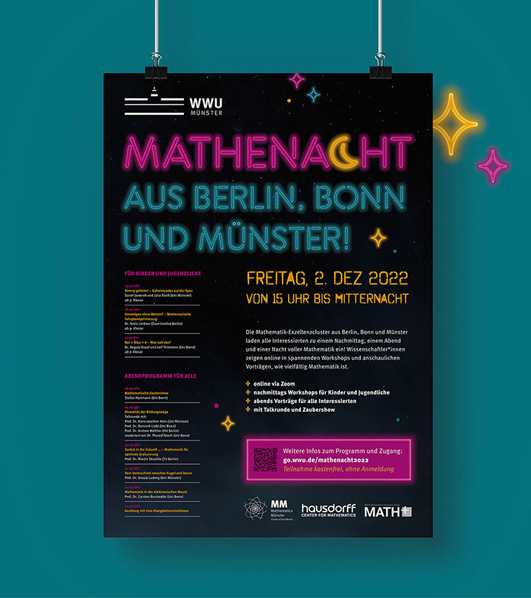 'Mathenacht' Infoposter 